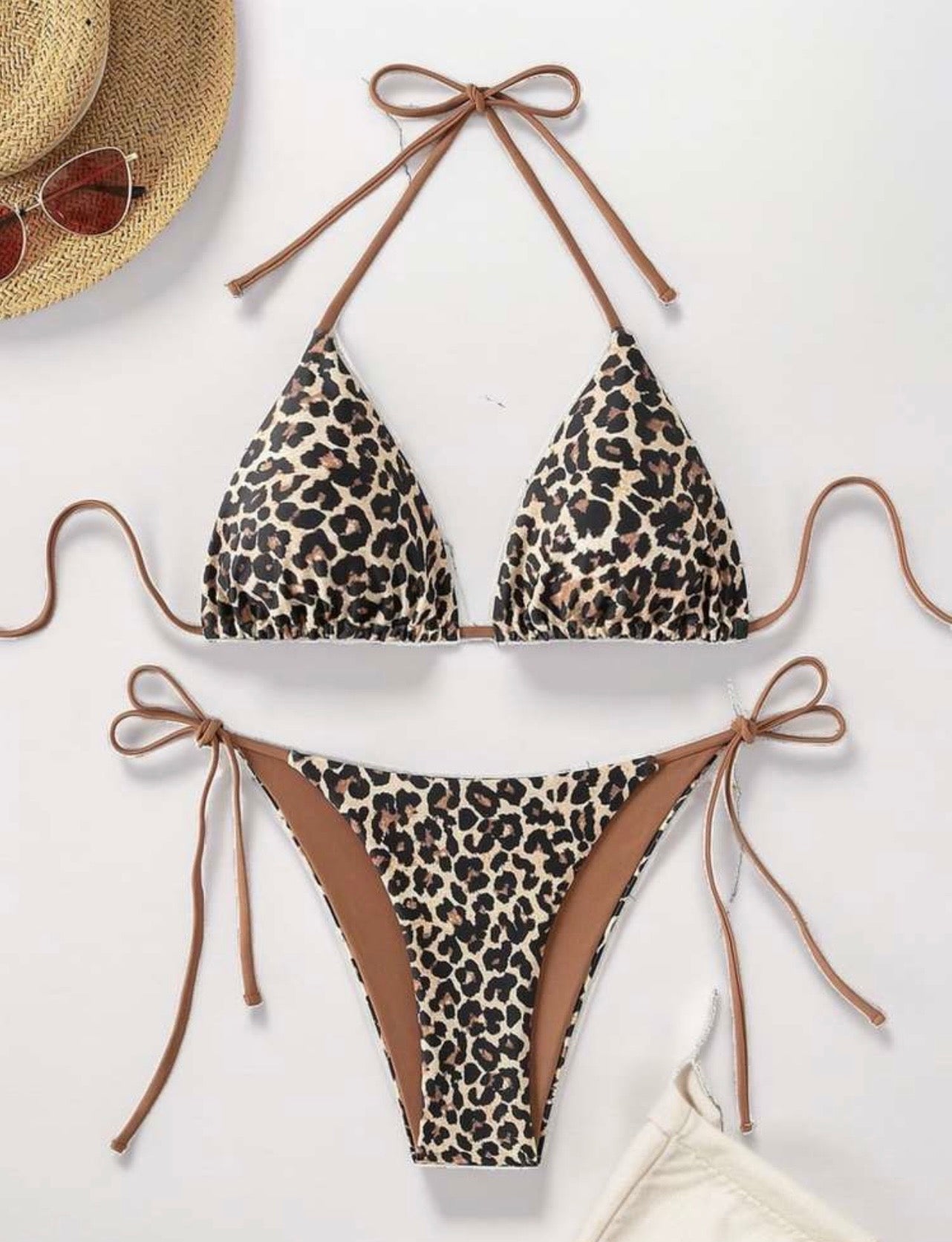 Maillot de bain léopard 2 pièces Tendance été